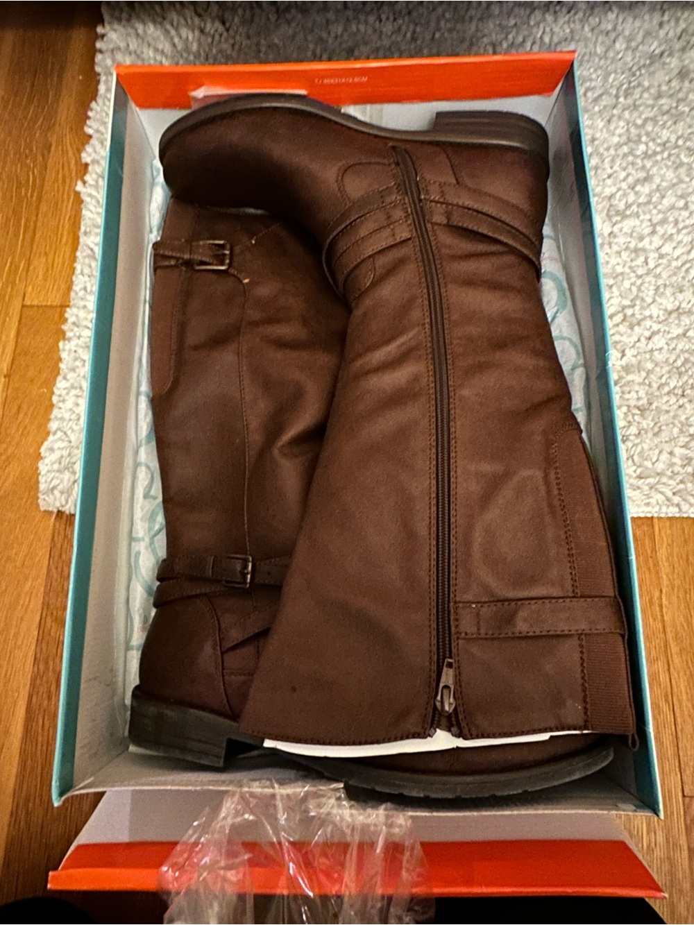BareTraps Brown Mid-Calf Heeled Boots